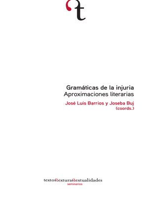 cover image of Gramáticas de la injuria